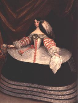Miranda, Juan Carreno de Portrait of a lady with a lapdog and pistol Sweden oil painting art